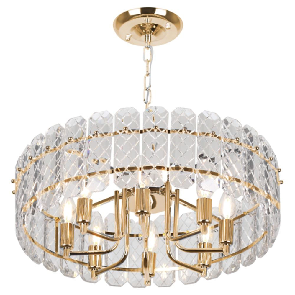 Люстра Rivoli Sylvia 1049-308 8 х Е14 40 Вт хрусталь | Rivoli