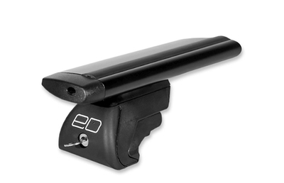 Багажник на рейлинги, с замком, 125 см, крыло (чёрный)