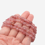Клубничный кварц натуральный, фриформ, 6-10мм