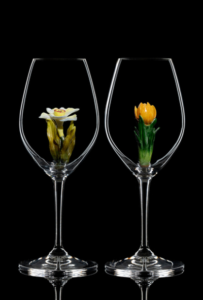Подарочный набор из двух бокалов для шампанского Ридель. "Ридель Весна". 