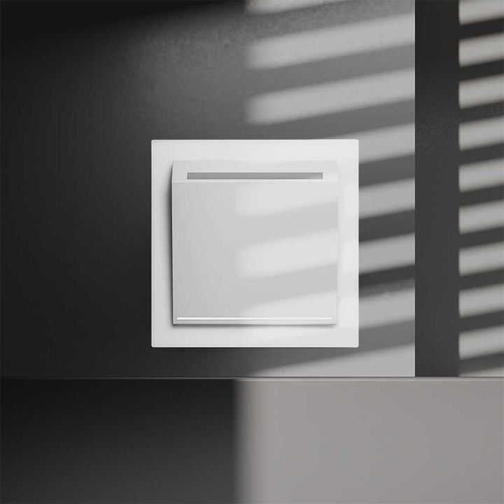 Выключатель встраиваемый S70 карточный 16А, (белый матовый) Voltum VLS010702