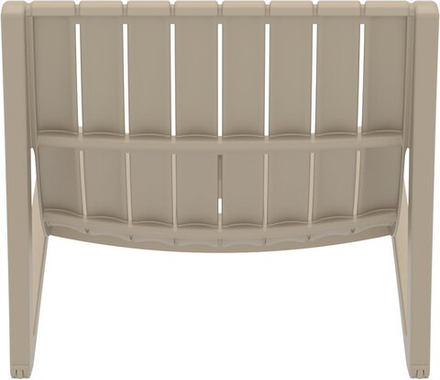 Шезлонг-лежак пластиковый, Siesta Contract Slim, бежевый