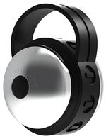 Серебристо-черный клиторальный стимулятор Cute Bullet (Цвет: серебристый с черным)