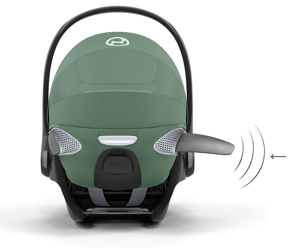 Коляска 3 в 1 Cybex Priam IV Rosegold complete и автокресло Cloud T i-Size Leaf Green Plus Peach Pink