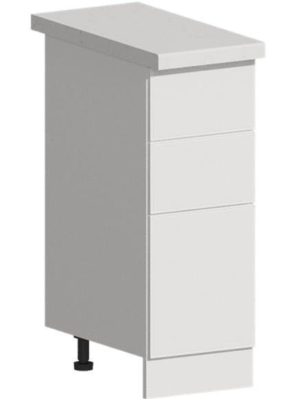 Кухня Модуль ШН3Я 300 Белый / Белый Софт