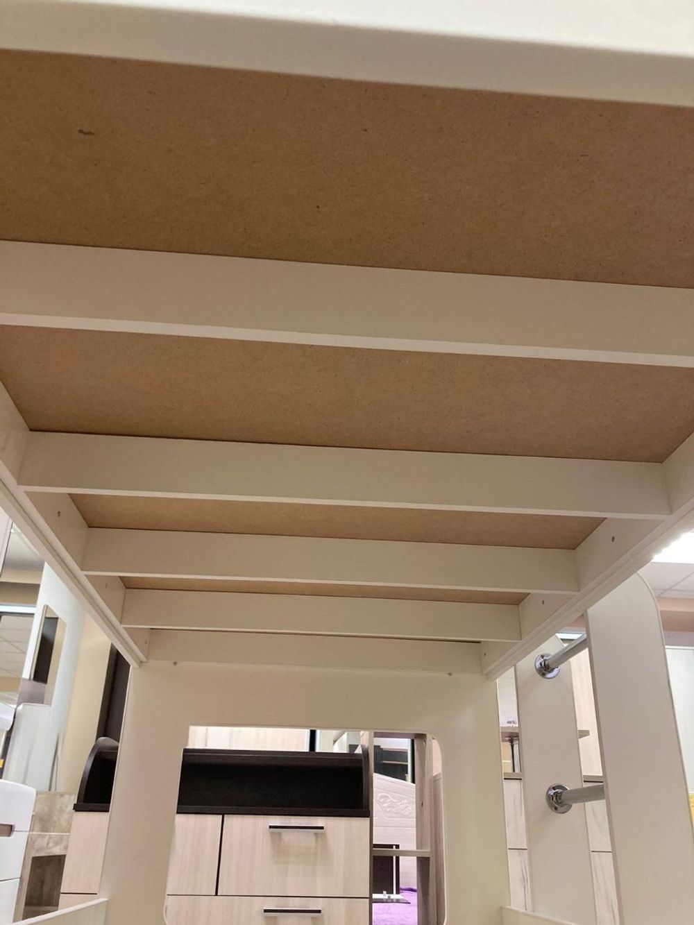 Кровать Домик 2-х яр. ЛДСП белый/белый