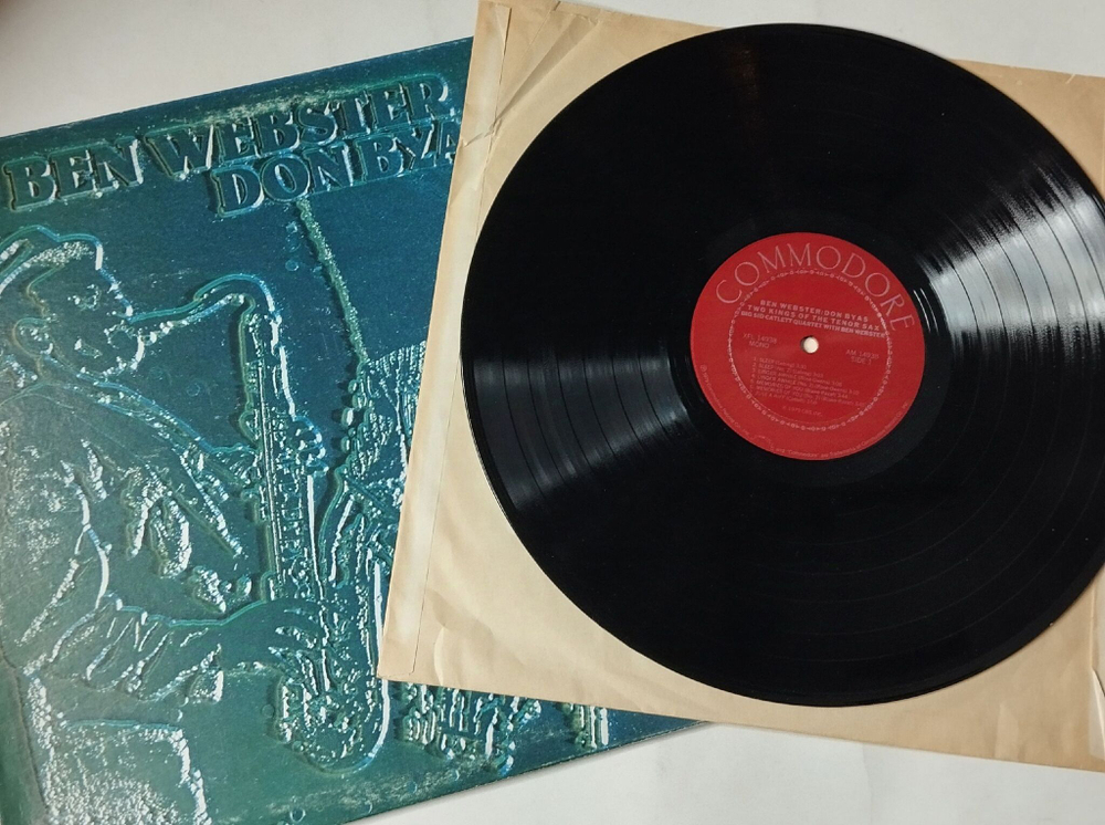 Винтажная виниловая пластинка LP Ben Webster, Don Byas Two Kings Of The Tenor Sax (USA 1979)