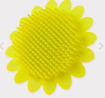 Губка для тела силиконовая (подсолнух) салатовый (RoxyKids)