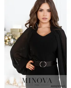 Платье 8643-черный Minova