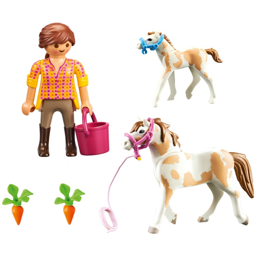 Playmobil - Деревенская кобыла с жеребенком 71243 / артикул   71243  / GTIN 4008789712431