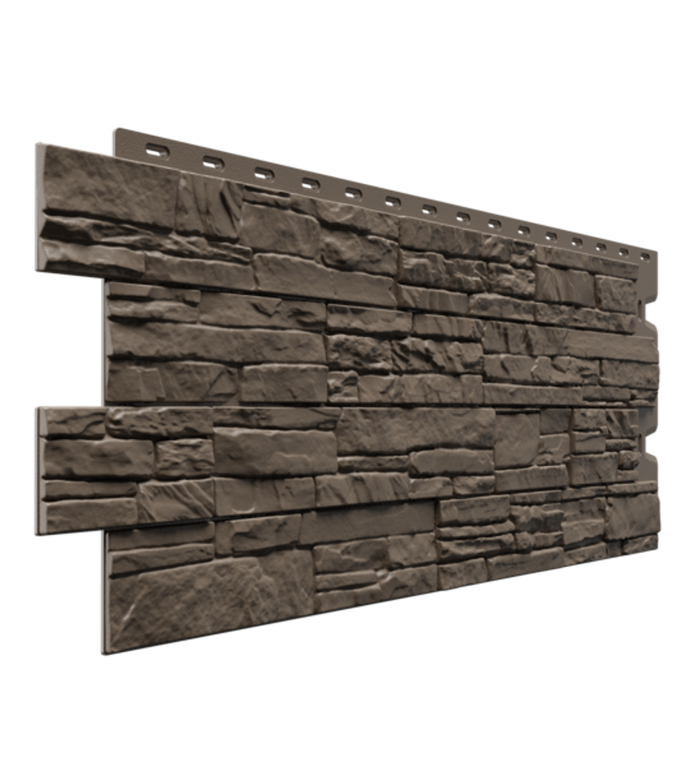 Фасадная панель Docke Алтай Шоколад 1098*400мм 0,44м2