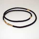 Гайтан с золотыми наконечниками + 2 вставки