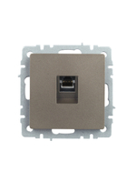 BRITE Розетка компьютерная RJ45 кат.5E РК10-БрШ шампань IEK