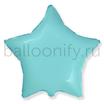 Фольгированная фигура, звезда, 32"/81СМ Пастель Blue(FM)