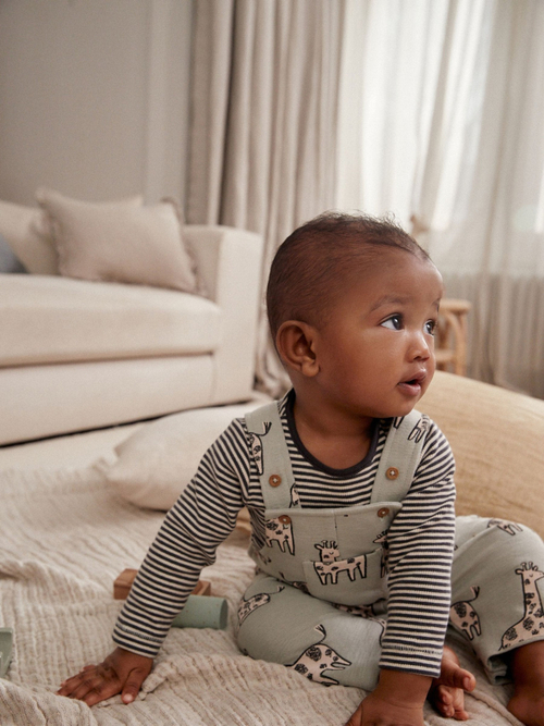 Боди и комбинезон в комплекте для малышей Next Q96-685, Светло-зеленый