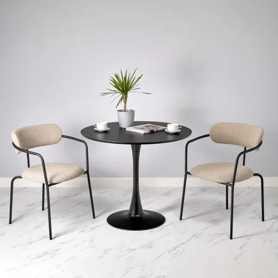 Стул Pedigree серо-бежевый велюр