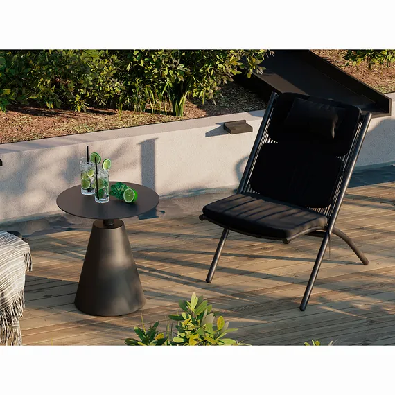 Столик кофейный Marius, Ø50х55 см, черный