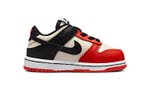 Baby NBA x Nike Dunk Low Retro Casual Chicago Bulls NBA 75th Anniversary Low Panel Shoes Black and White Red