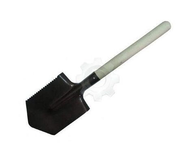 Лопата туристическая с зубьями, порошковое покрытие, деревянный черенок, vector, ЛТ-022