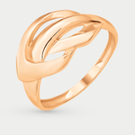 Кольцо женское из розового золота 585 пробы без вставок (арт. К10012260)