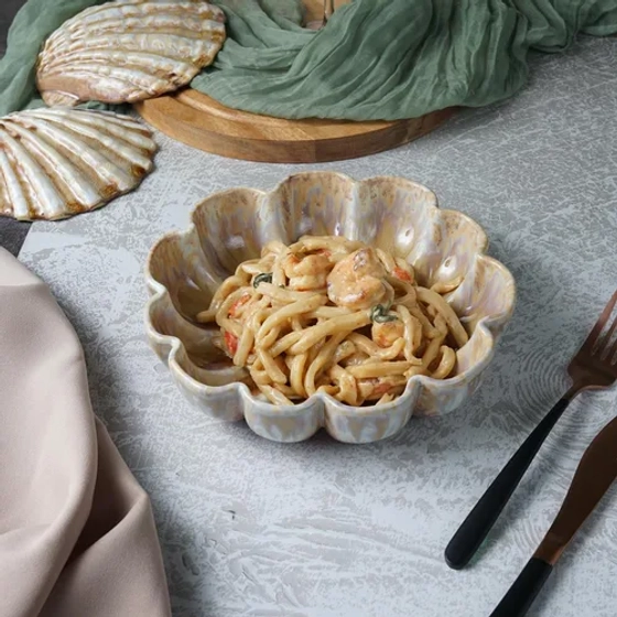 Салатник 650 мл d 20,5 см h5 см Pearl Shell Frutti di Mare P.L. [4]