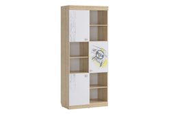 Стеллаж «Форсаж» (дуб сонома/белый), ЛДСП, Мебельсон