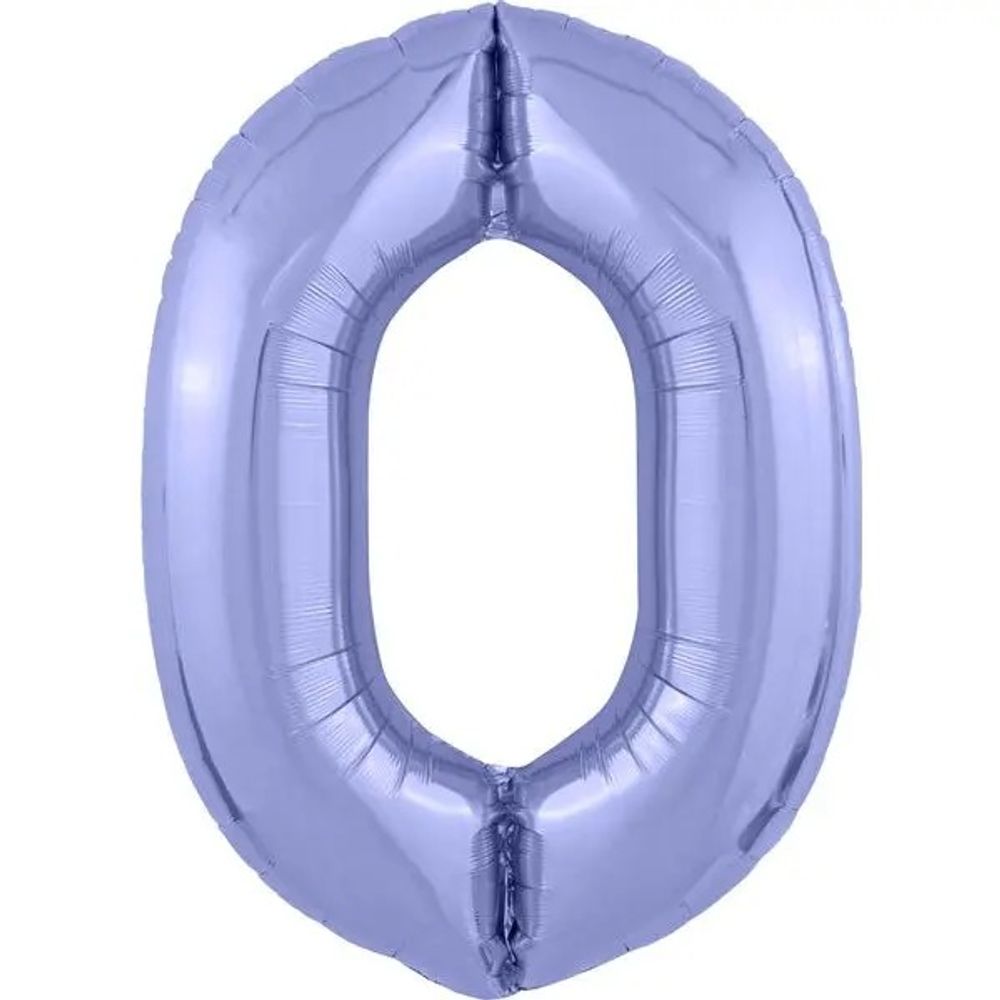 Цифра "0" сиреневый