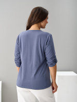 Лонгслив ЛНк-005/серофиолетовый