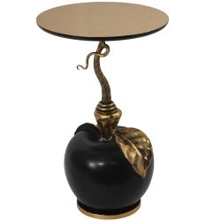 Столик декоративный с золотой столешницей Яблоко Евы Амбер