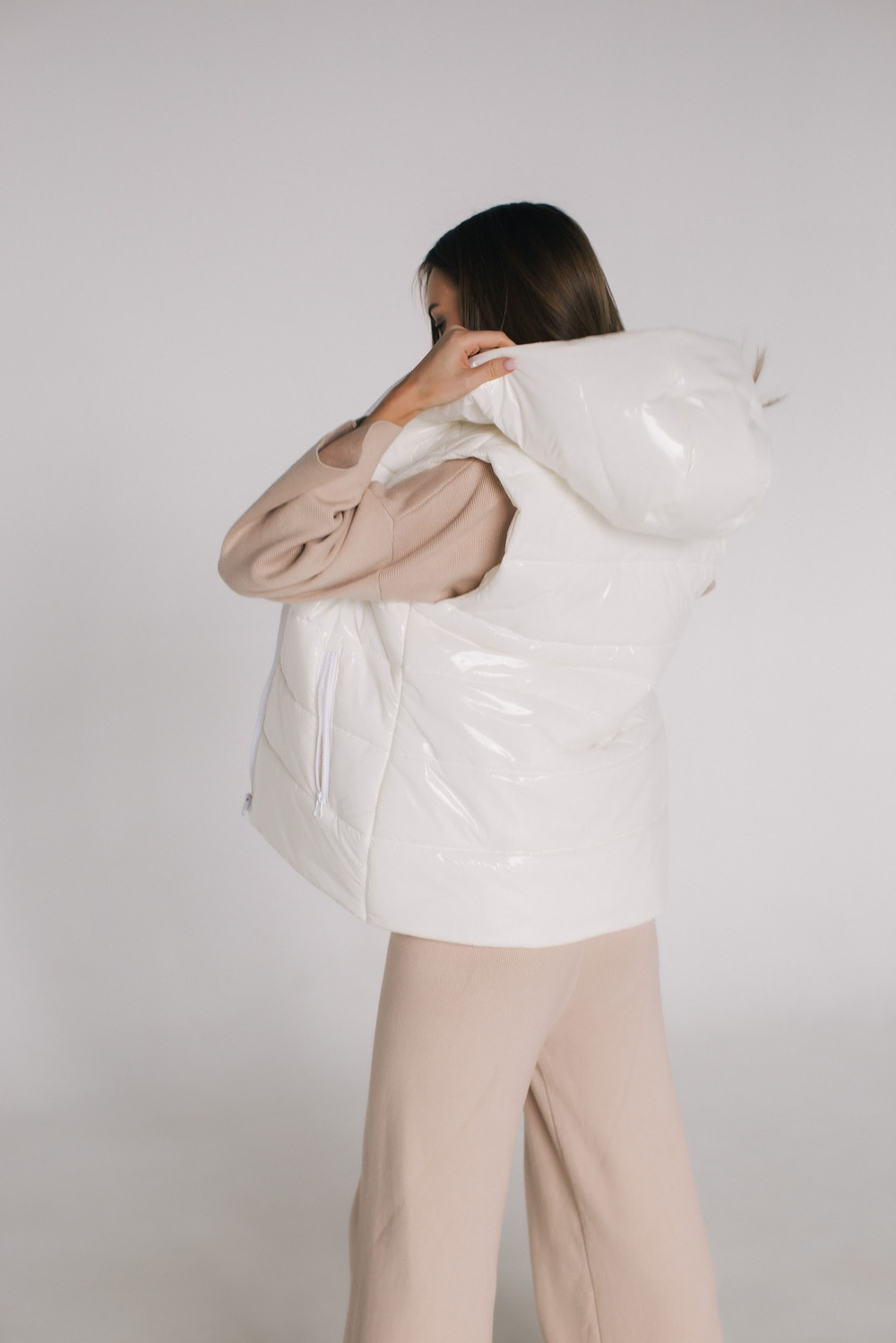 Жилет женский Молочный