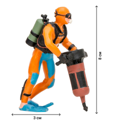 Игрушки фигурки в наборе морские животные (китовая акула, акула, морж, кальмар, окунь и др)