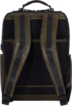 Рюкзак Piquadro Harper CA4818AP/VETM зеленый/темно-коричневый кожа