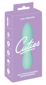 Зеленый мини-вибратор Cuties - 10,8 см. (Цвет: зеленый)