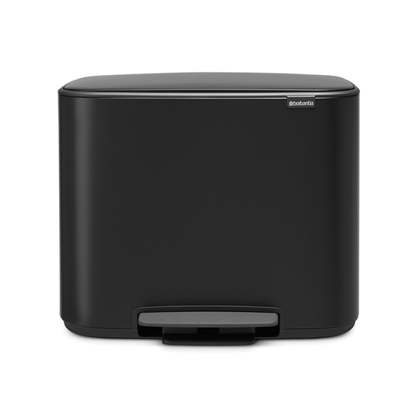 Мусорный бак Bo Pedal Bin 3x11л Brabantia Черный матовый