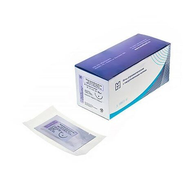 Полигликолид-ко-капролактон USP 2-0 (MР 3) обратно-режущая 3/8 30 мм, 75 см, 12 шт.