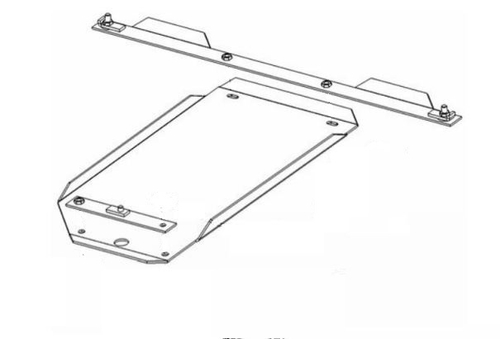 Защита АКПП (сталь 2 мм) для BMW X5 E53 1999-2003 (V - 3.0; 3.5; 4.4; 3.0d; 3.5d; 4.0d) Alfeco.ALF3405st