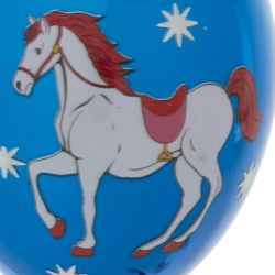 GAEM Украшение новогоднее "Воздушный шарик с лошадкой", L7 W7 H11 см