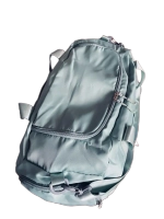 Сумка дорожная зелёная из плотного текстиля вместительная QOZA