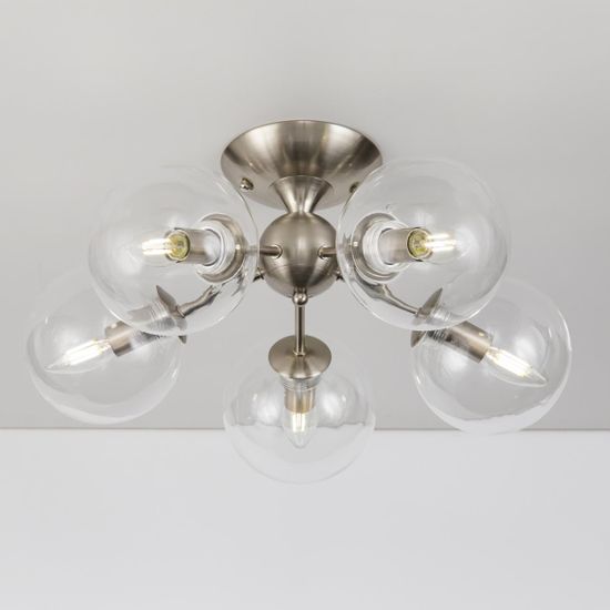 CL102151 Томми Хром Мат. Св-к Люстра