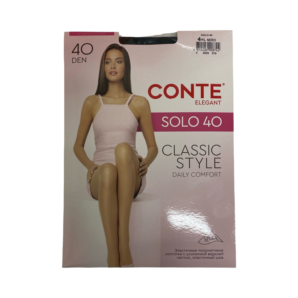 Колготки "CONTE" 40ден соло №4 nero