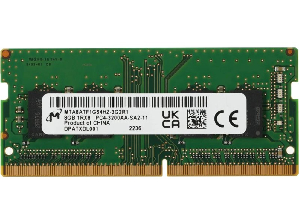 Оперативная память Crucial Basics CT8G4SFS832A, DDR4 1х 8ГБ 3200 МГц, SODIMM, OEM