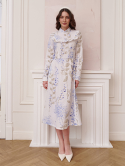 Платье с вшитой манишкой