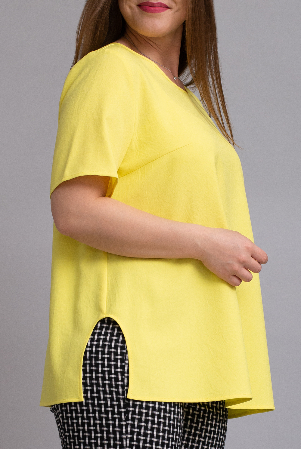 Блузка женская 3359АП, желтый #259Ж093359АП