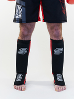 Защита голени формованная TFG Союз  ММА неопрен черно-красный