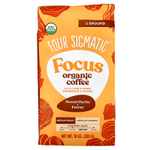 Four Sigmatic, Focus, органический кофе с грибом ежовиком гребенчатым и яконом, молотый, средняя обжарка, 283 г (10 унций)