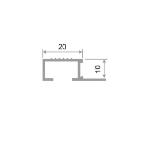 АППЛ 10мм "DO-1" 2,7м Золото глянец ПЛ-об. 20мм на порог анод. алюм.