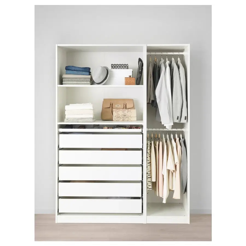 Шкаф - IKEA PAX/ПАКС ИКЕА, 58х150х201,2 см, белый