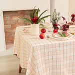 Скатерть  в клетку 149х250 см, 100% хл, рогожка 186 г/м2