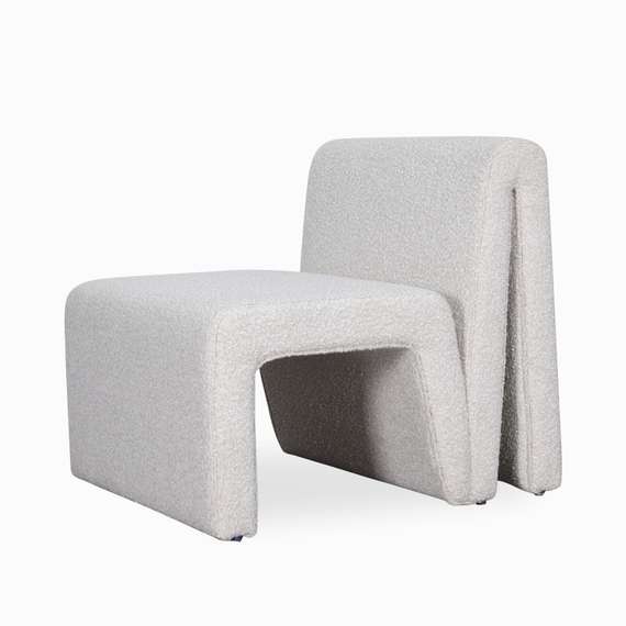 Лаунж-кресло Velle, белое букле