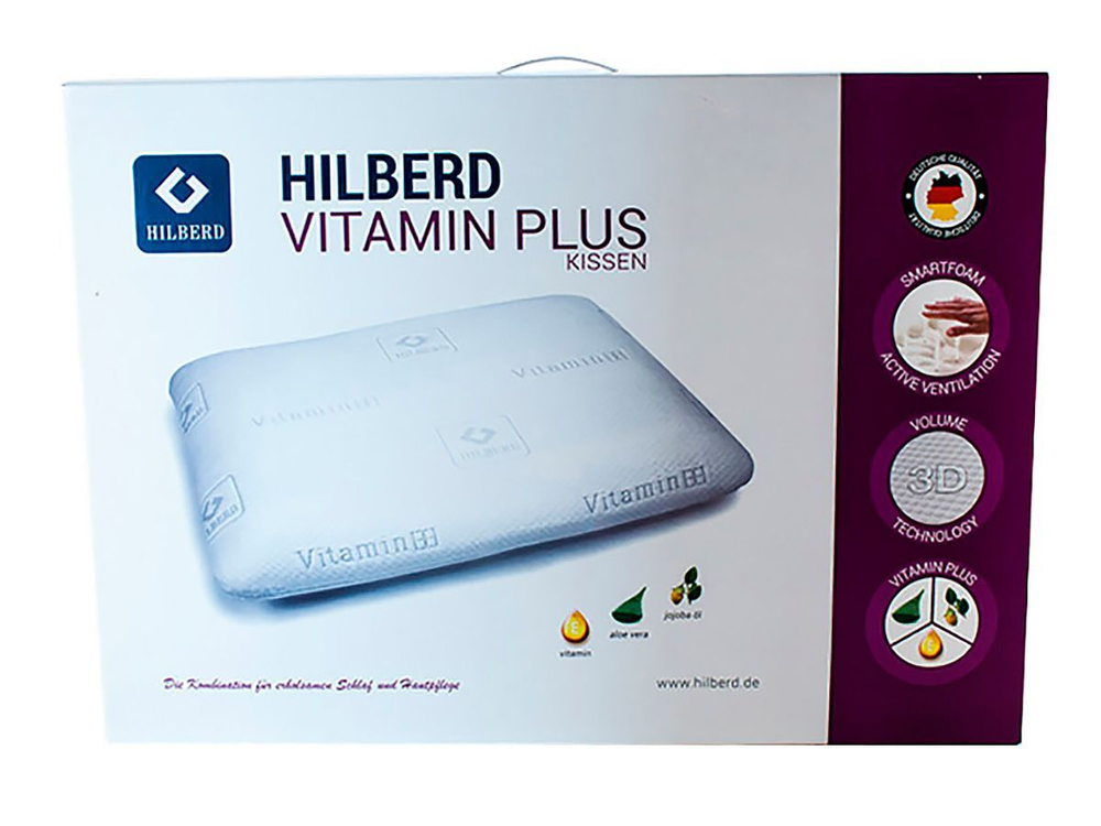 HILBERD Vitamin Plus. Ортопедическая подушка для сна с эффектом памяти